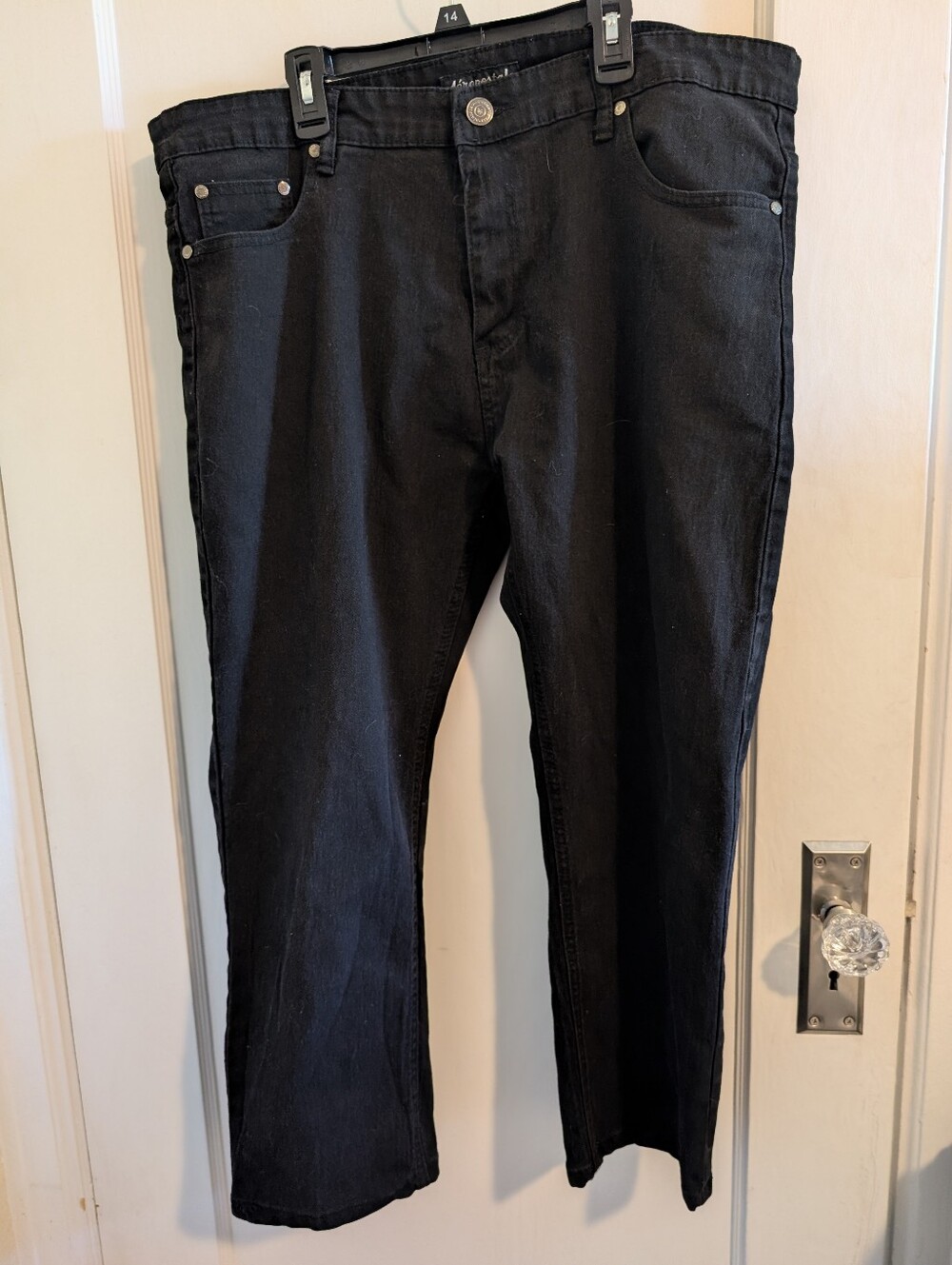 Men's Aeropostale Athletic Straight Premium Air Black Jeans